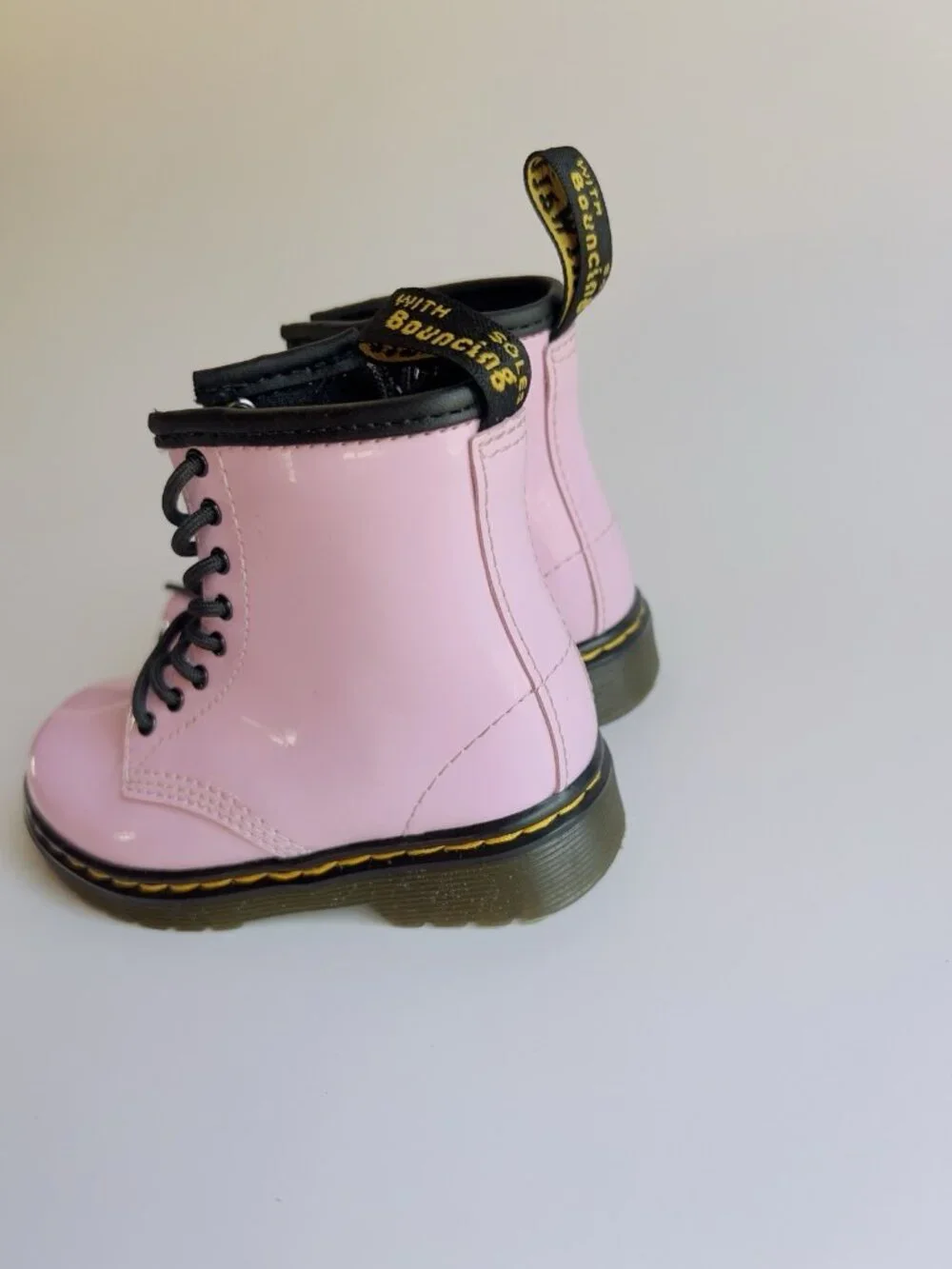 Dr. Martens 1460 Pink Patent Leather Toddler Boots Size 8